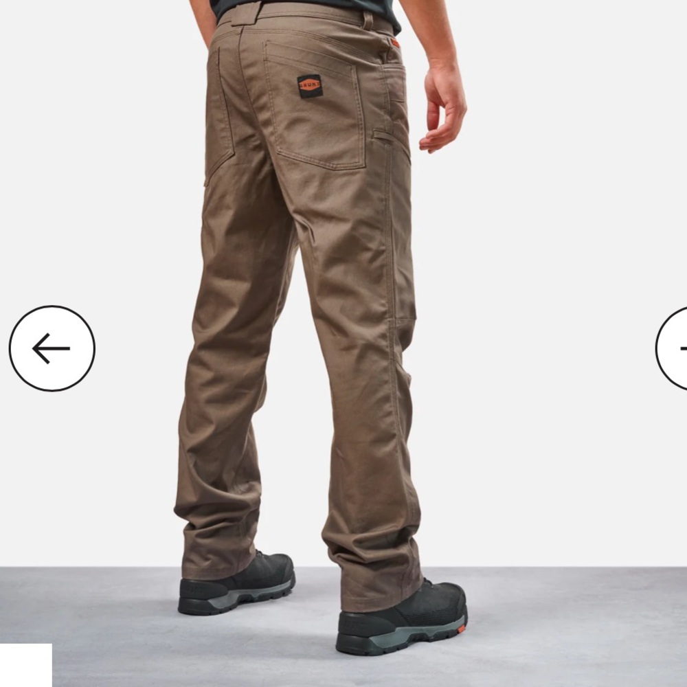 BRUNT Torra Work Pants Brown NWT | Size 34/32 - Picture 8 of 8